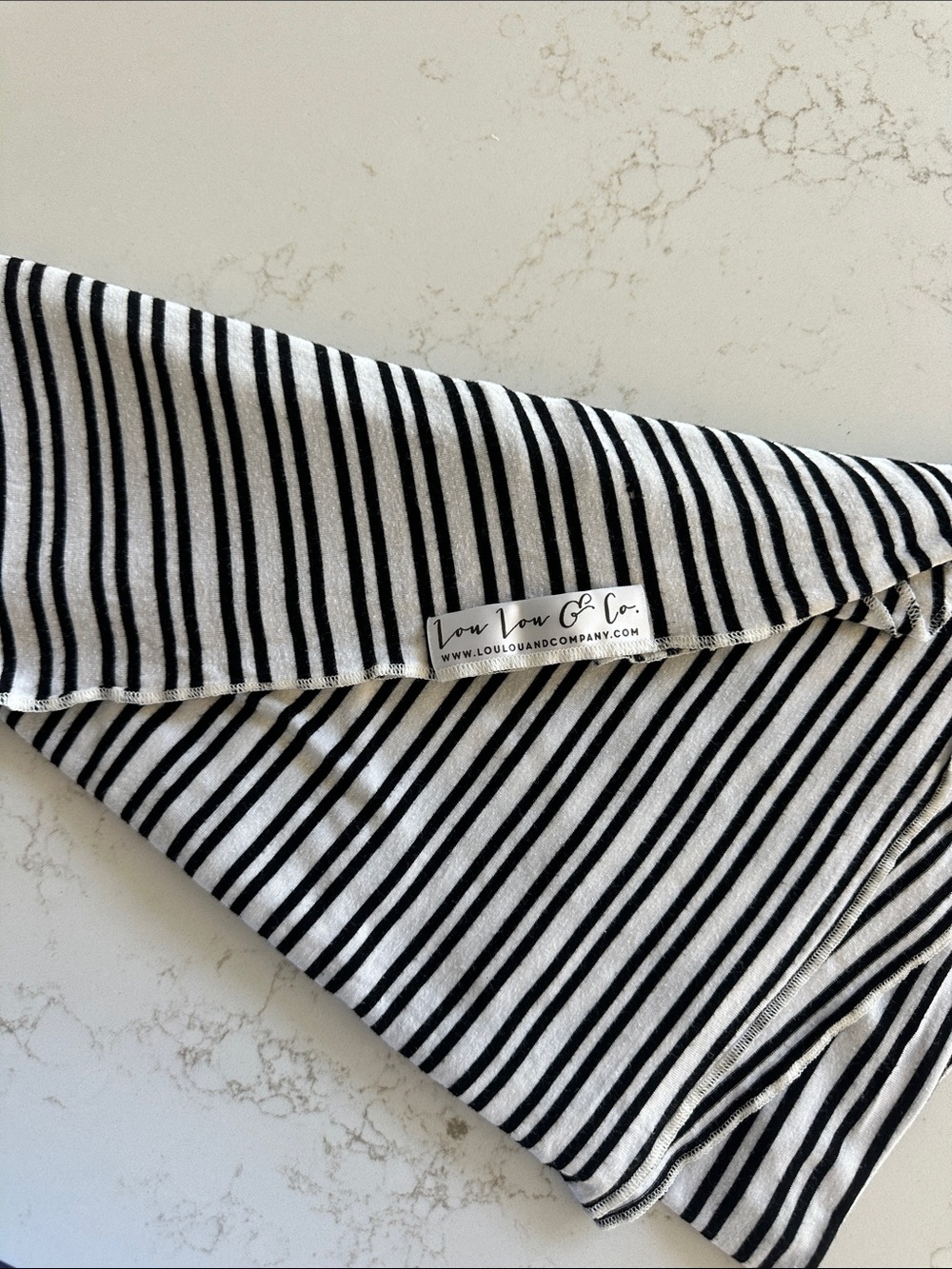 Lou Lou & Company Black & White Striped Swaddle